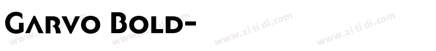 Garvo Bold字体转换